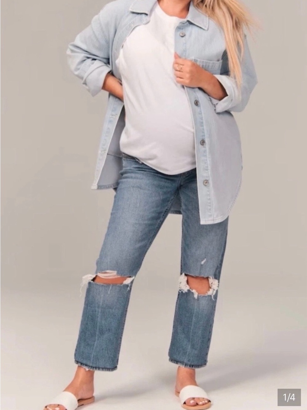 Abercrombie & Fitch Maternity Ankle Straight Jean